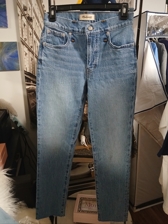 Madewell Denim - Madewell Straight Leg Jeans in Light Blue Denim